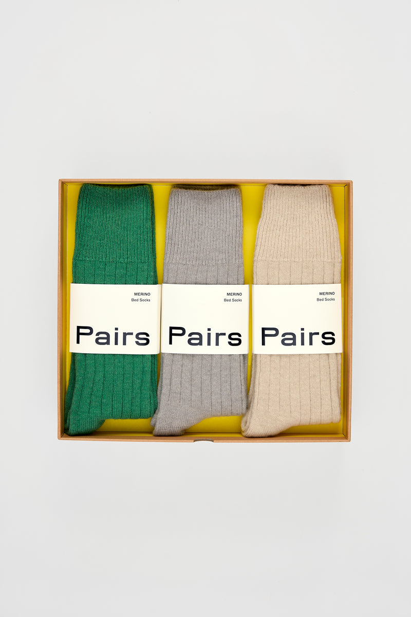 The Merino Wool Bed Socks Gift Set One