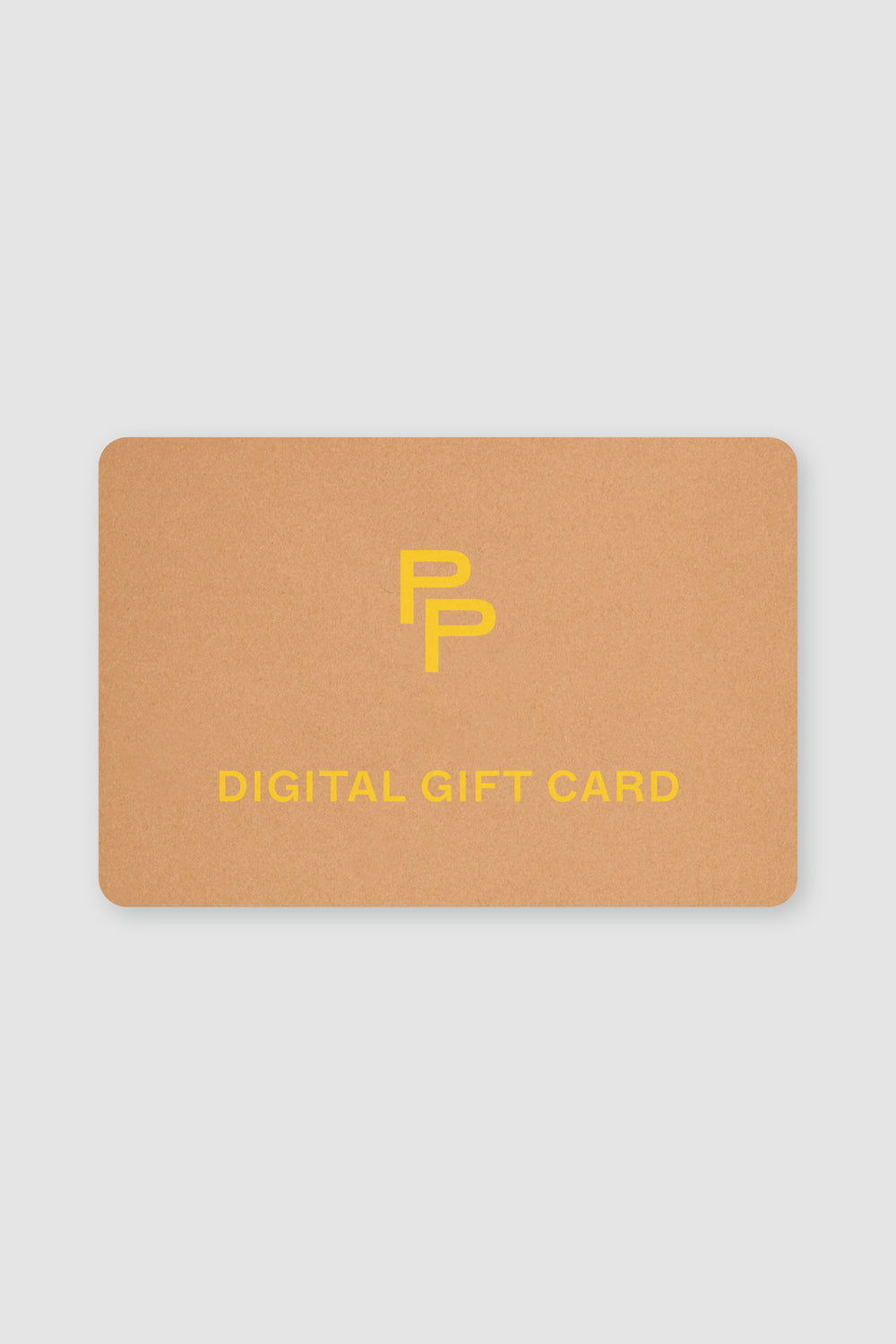 Pairs gift card on a white background