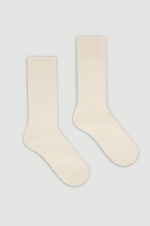 Clotted Cream Alpaca Socks