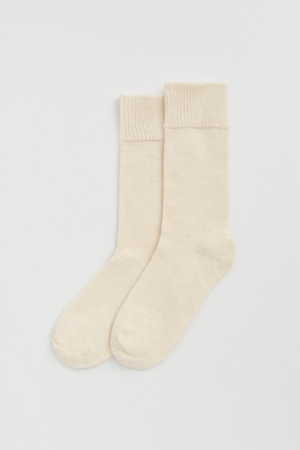 Clotted Cream Alpaca Socks