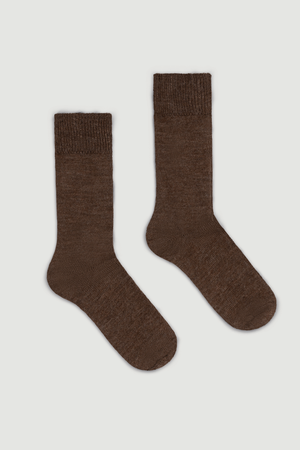 Treacle Brown Alpaca Socks