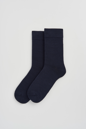 Inky Blue Bamboo Socks