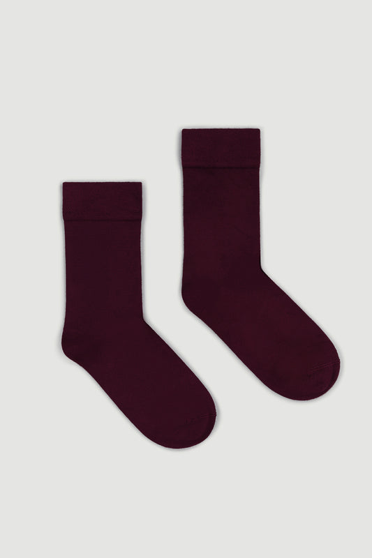 Dark Plum Bamboo Socks