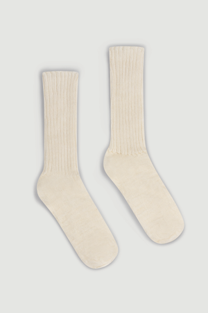 Clotted Cream Mohair Socks