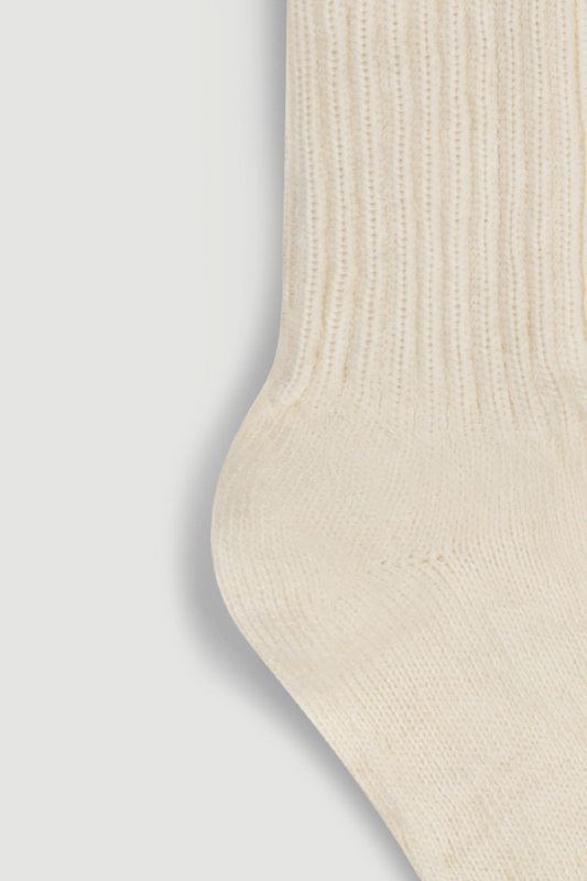 Clotted Cream Mohair Socks