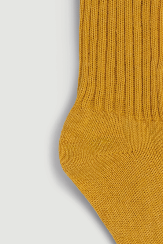 Golden Yellow Mohair Socks