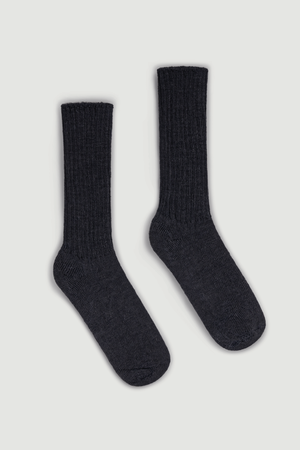 Storm Grey Mohair Socks