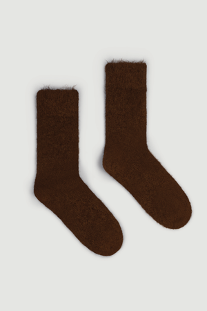Chestnut Brown Ultra Soft Alpaca Socks