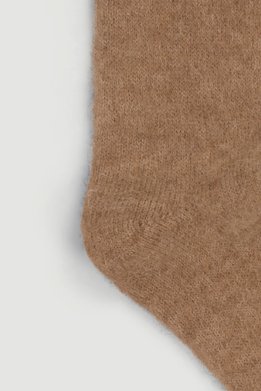 Biscuit Beige Ultra Soft Alpaca Bed Socks