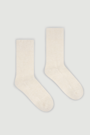 Clotted Cream Ultra Soft Alpaca Bed Socks