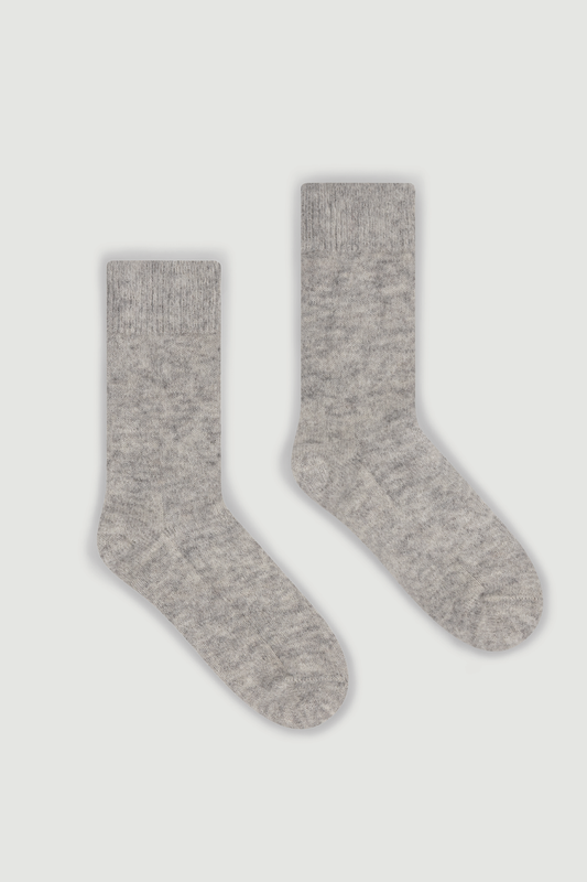 Correct Grey Ultra Soft Alpaca Bed Socks