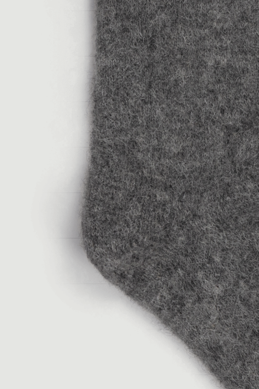 Smoke Grey Ultra Soft Alpaca Bed Socks