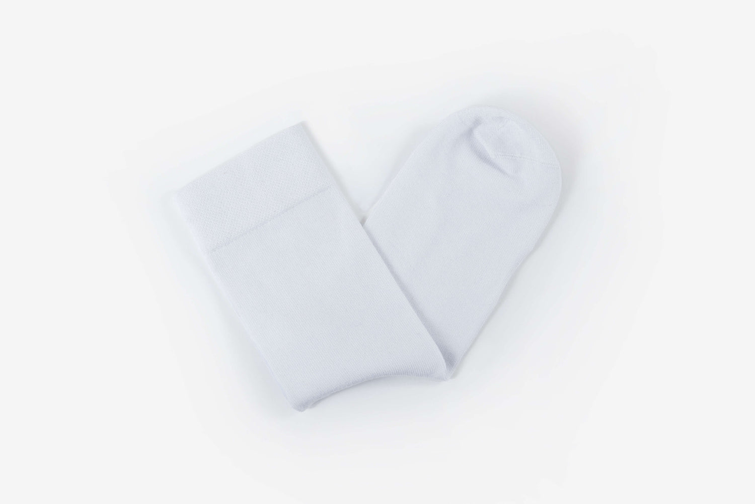 White Calf Length Bamboo Socks